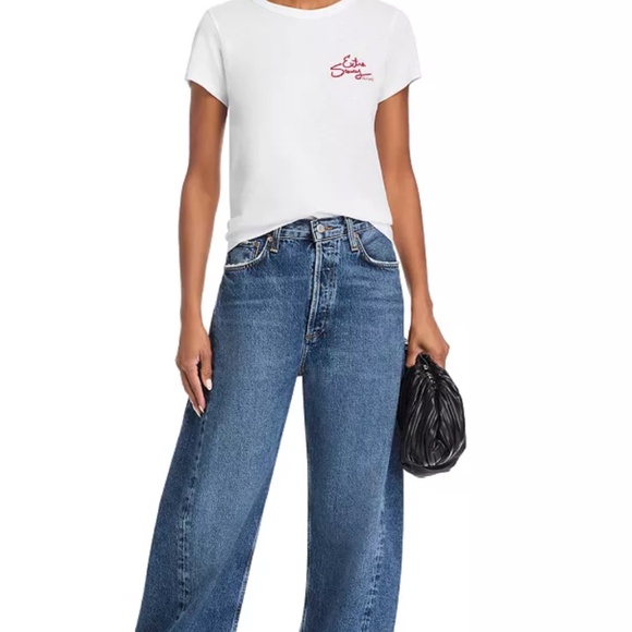 NWT! Rag & bone x Lucali Slub Tee Extra Saucy Size Small - Picture 2 of 9